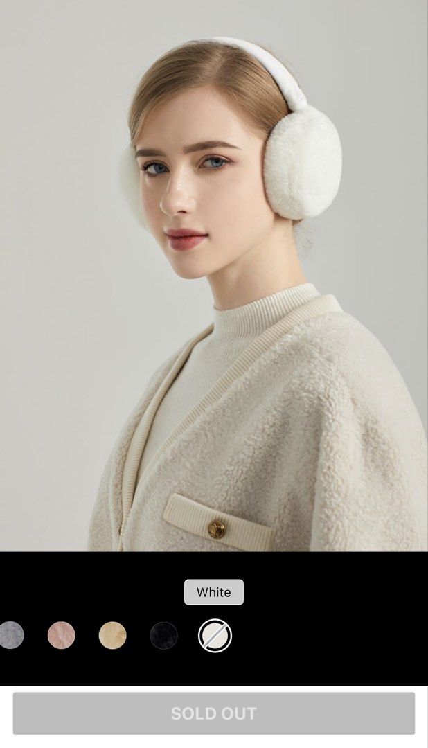 Fluffy White Winter Earmuffs (Category: Other Accessories) located in Caloocan City. Submitted by _declutterbym (Listing ID 1468572680, Image 1). Description: - Never been used. - RFS: not for me.
