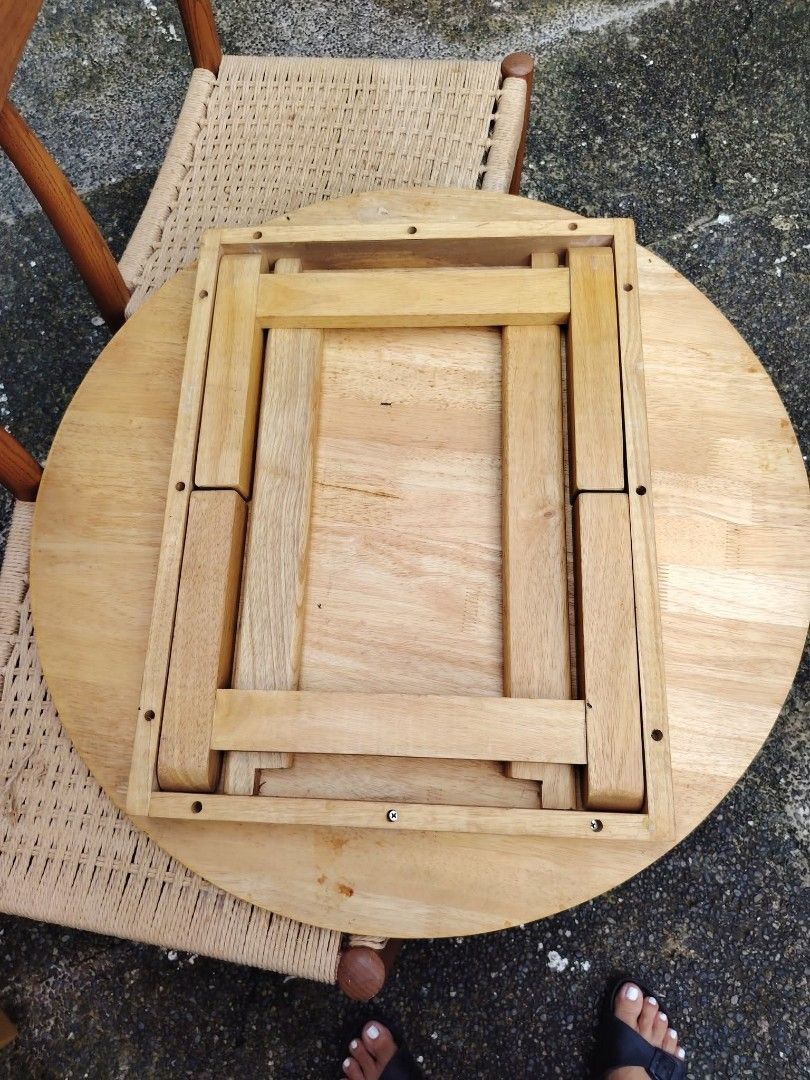 FOLDABLE CENTER TABLE (Category: Tables & Sets) located in Quezon City. Submitted by zamfurniture (Listing ID 1468615083, Image 3). Description: NEW ARRIVAL!! FOLDABLE CENTER TABLE! JAPAN QUALITY! EXCELLENT CONDITION! SOLID WOOD! ISSUE: MINIMAL SCRATCHES 30X30X13 INCHES! PM ME! LOC: NOVALICHES QC.