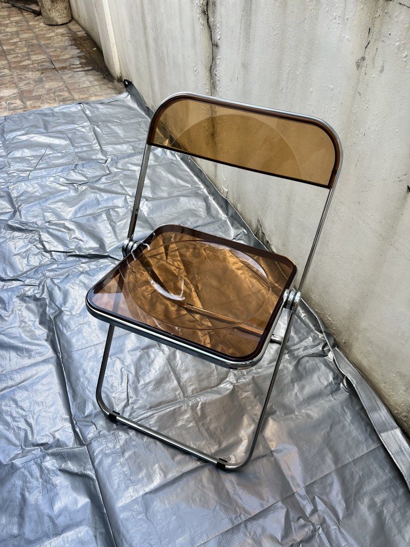 Folding chair (Category: Chairs) located in Imus. Submitted by pd4sale (Listing ID 1468559186, Image 2). Description: Clear chair - 8pcs available Brown chair - 4pcs available.