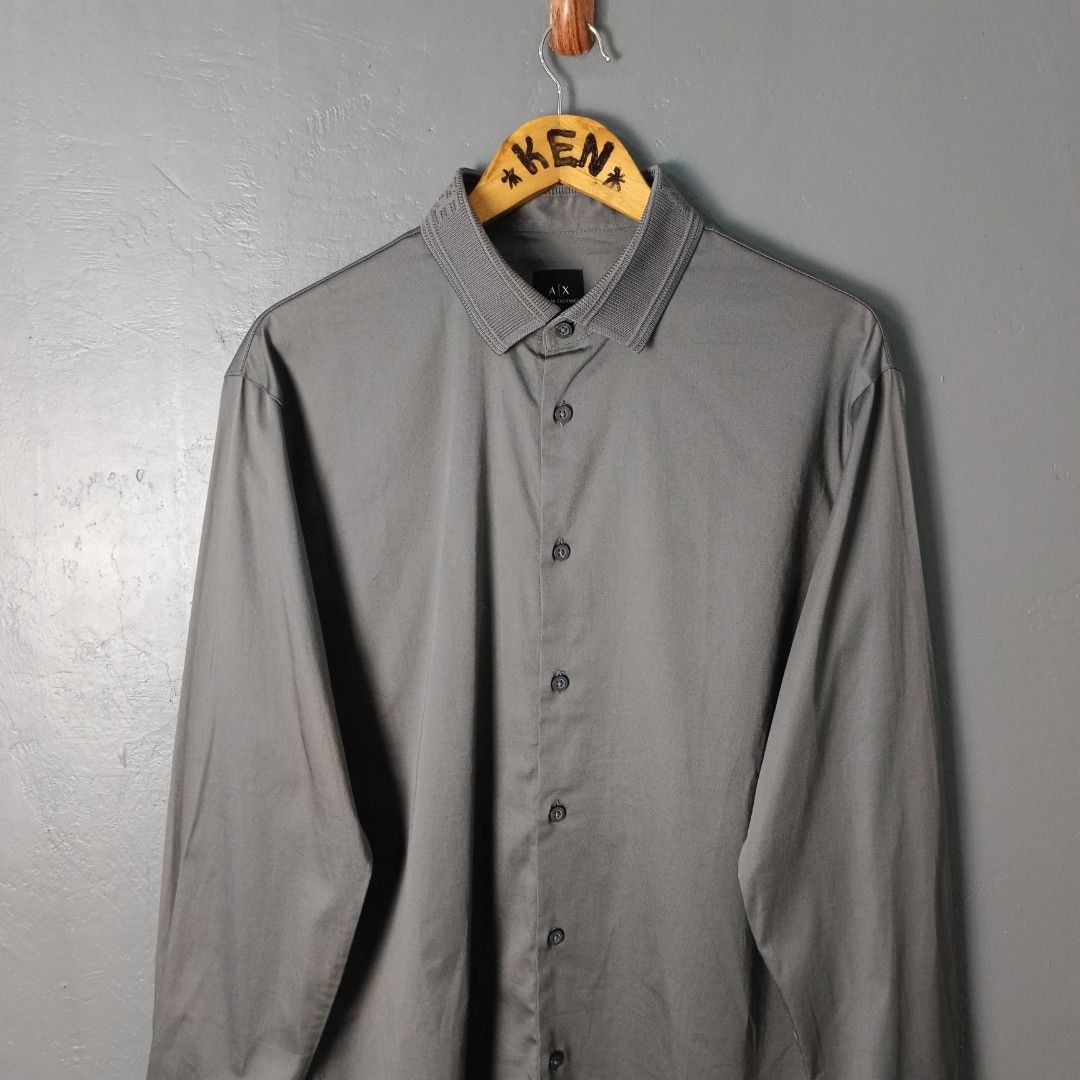 For Men - Armani Exchange - Letterman Badging (Category: Tshirts & Polo Shirts ) located in Bacolod City. Submitted by drop.ph (Listing ID 1468641316, Image 2). Description: Armani Exchange - Letterman Badging Authentic *Size M - 21x27 *Excellent *No Flaws *Price: 1,200php *Add SF if outside Bacolod City .