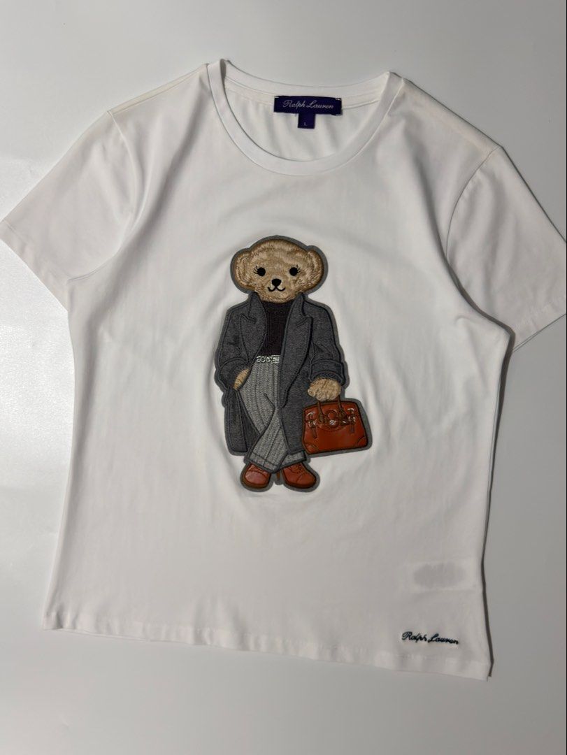For sale (Category: Shirts) located in Marikina City. Submitted by skkagawad041591 (Listing ID 1468635577, Image 3). Description: PRL polo bear purple label Size large Dimension Width 18.5 | Length 24 Good as new.