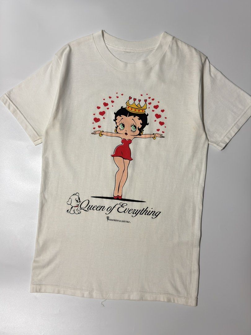 For sale (Category: Tshirts & Polo Shirts ) located in Marikina City. Submitted by skkagawad041591 (Listing ID 1468636283, Image 3). Description: Vtg bettyboop 1999 Size medium Dimension Width 19 | Length 28.5 Still in great condition Needwash Minimal hairlines.
