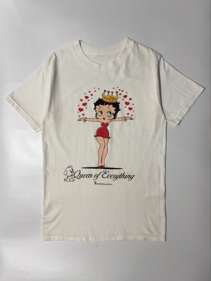 For sale (Category: Tshirts & Polo Shirts ) located in Marikina City. Submitted by skkagawad041591 (Listing ID 1468636283, Image 2). Description: Vtg bettyboop 1999 Size medium Dimension Width 19 | Length 28.5 Still in great condition Needwash Minimal hairlines.