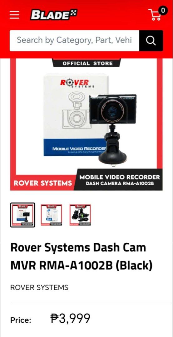 For sale: Dash Cam (Category: Audio, Video, Alarm and other Electronic Accessories) located in Manila. Submitted by maureen19 (Listing ID 1468602282, Image 2). Description: • High quality • Model: RMA-A1002B • Up to 12MP Image resolution. • 1080P @ 30fps, 720P @ 30fps. • Wide dynamic range technology (WDR) • 3.0 TFT LCD display • Support Tf card Up to 32GB • Instant video output • Easy to use and convinient to operate • Multi-function: loop recor