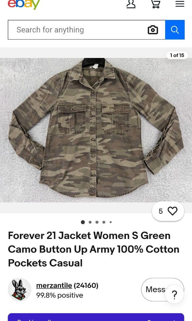Forever 21 Army Jacket Small (Category: Coats, Jackets and Outerwear) located in Pasig City. Submitted by xcess_baggage (Listing ID 1468635846, Image 1). Description: .