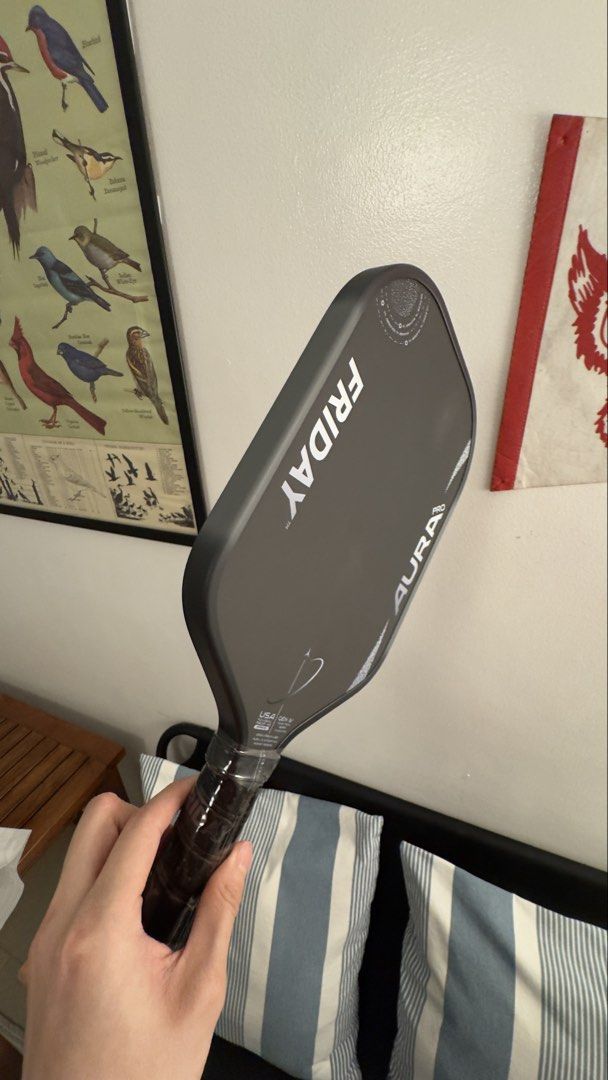 Friday Aura Pro Elongated (Category: Racket and Ball Sports) located in Paranaque City. Submitted by chanodano (Listing ID 1468634289, Image 3). Description: Friday Aura Pro -brand new -paddle only Message me for offers and for more info! (Price slightly negotiable) Paranaque area.