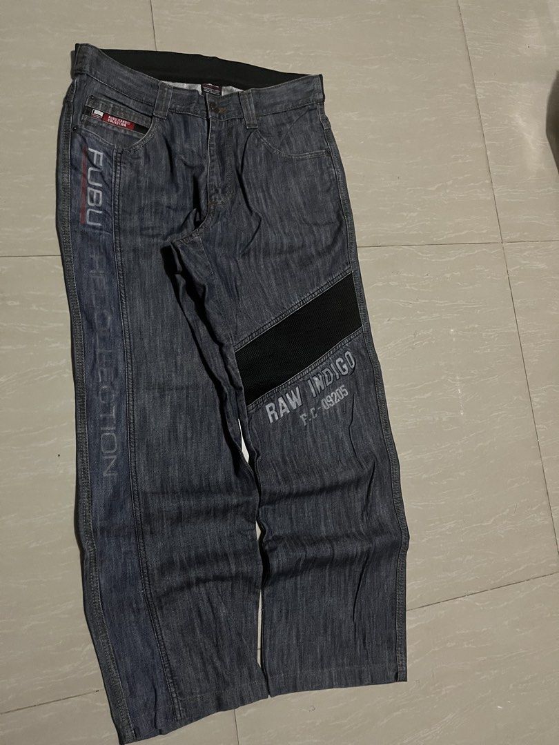 FUBU COLLECTION HIP HOP JEANS (Category: Jeans) located in Manila. Submitted by thrift2lifestyle (Listing ID 1468617724, Image 2). Description: FUBU JEANS COLLECTION EXCELLENT CONDITION ASNEW CRISPY W32 L40 T12 L.O9 NO ISSUE 1099.