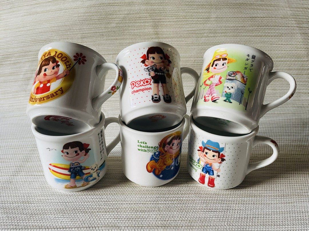 Fujiya Peko-chan ceramic pudding cups / mugs (Category: Coffee & Tea Tableware) located in Davao. Submitted by shauitoys2019 (Listing ID 1468581168, Image 2). Description: P100 each or if madami kunin 90 each Pls choose design.