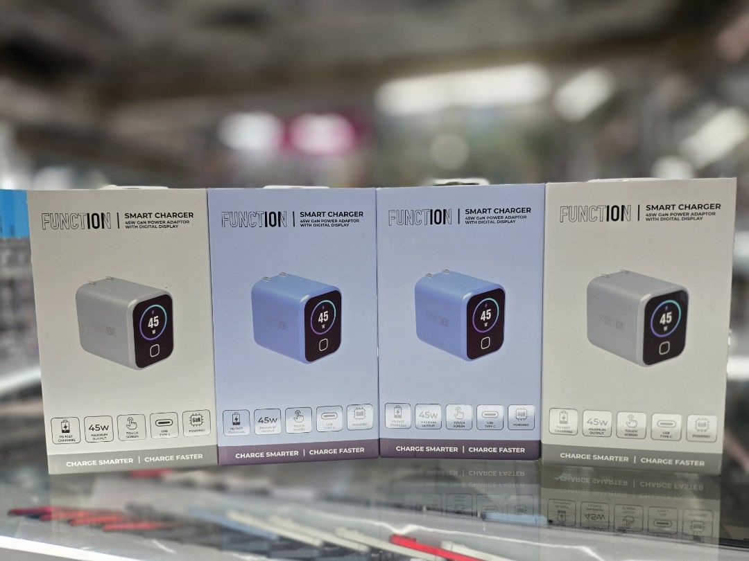 FUNCTION Smart Charger (45w) (Category: Chargers & Cables) located in Pasig City. Submitted by raz090892 (Listing ID 1468677446, Image 1). Description: .
