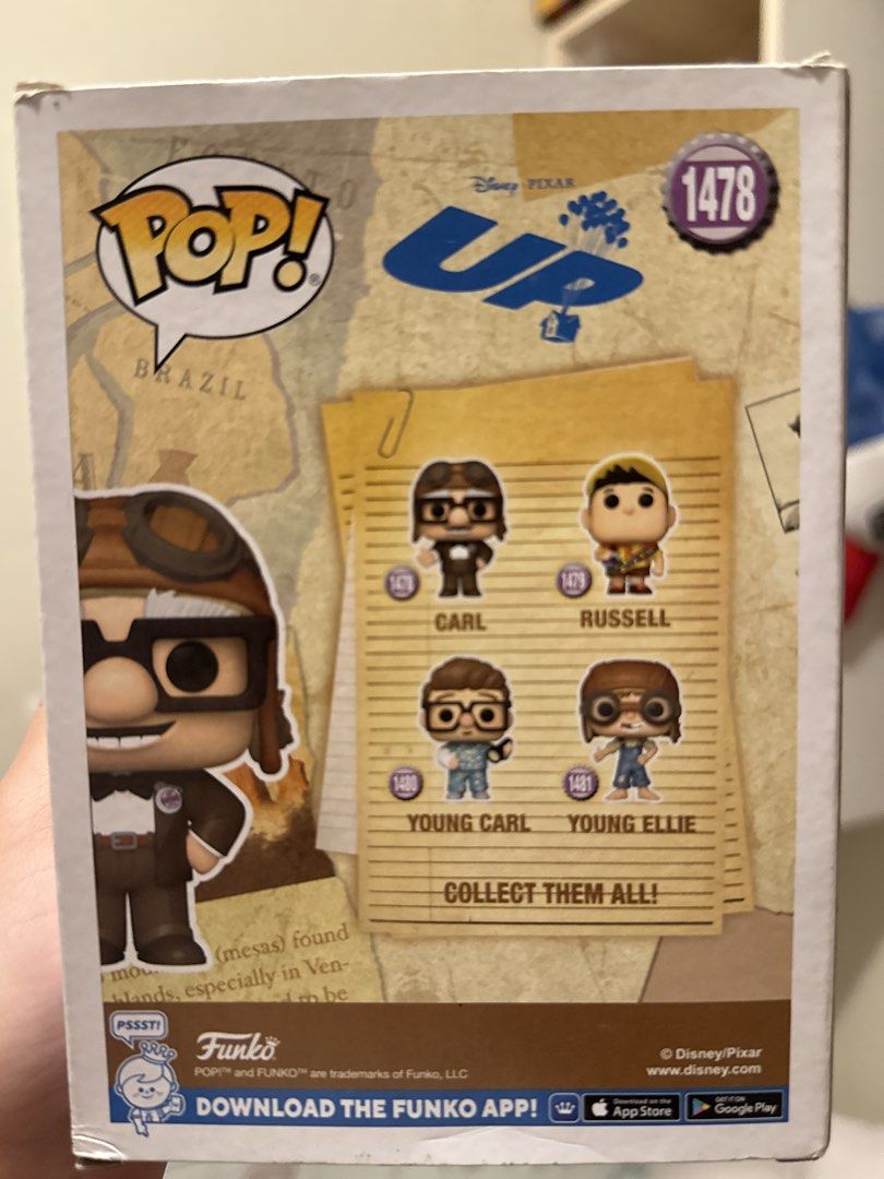 Funko Up Carl Fredricksen Pop! (Category: Figurines & Statues) located in Manila. Submitted by fionamarg123 (Listing ID 1468649890, Image 2). Description: Funko Pop! Carl In good condition, has minor damage on the box. Never been opened. RFS: Decluttering 🌷 .