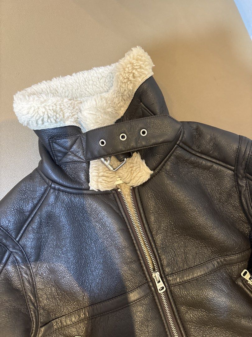 Funnel Neck Fur Aviator Jacket (Category: Coats, Jackets and Outerwear) located in Marikina City. Submitted by prelovedmgs (Listing ID 1468591109, Image 3). Description: - Faux Leather Aviator Fur Jacket - Small, boxy/cropped type - Height n Weight for ref: 5'3, 50kg - Used one time only (1 trip) - No flaws Last price posted..