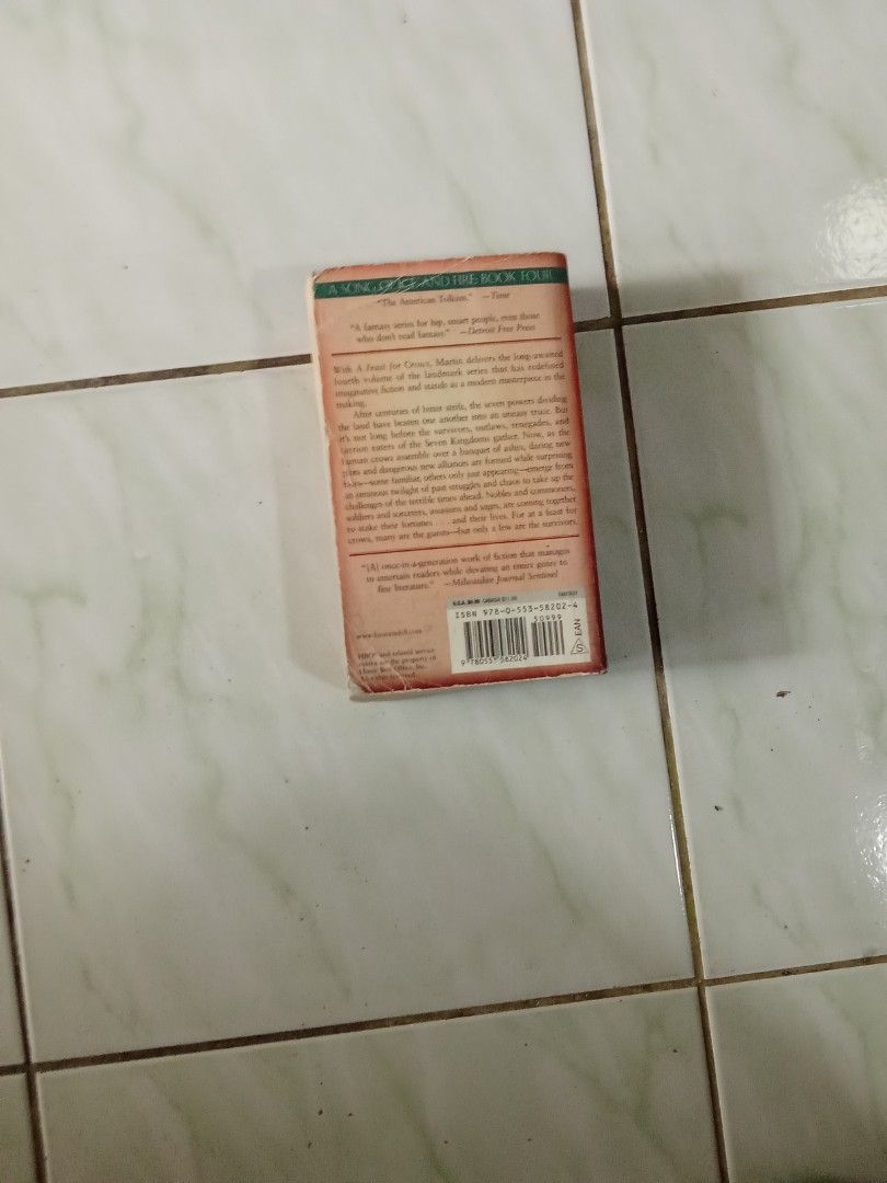Game of Thrones George RR Martin Feast for Crows (Category: Storybooks) located in Bacolod City. Submitted by goldengem.2dc438 (Listing ID 1468630806, Image 3). Description: ukay x preloved prices are negotiable please manage expectations.