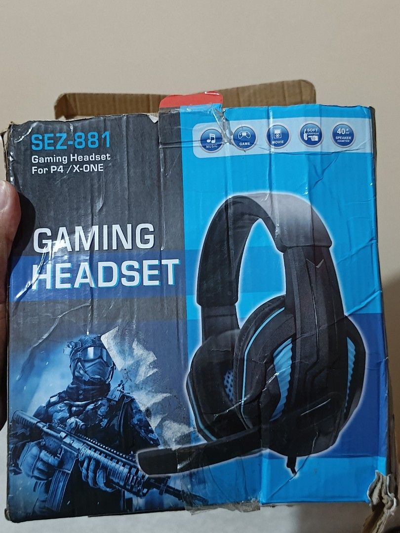 Gaming headset (Category: Headphones & Headsets) located in Baguio. Submitted by hayatihabi23287 (Listing ID 1468693198, Image 2). Description: gaming headset new ,other details check sa pictures tawad,lang po sa,may gusto 📍Baguio location can ship tru jnt.