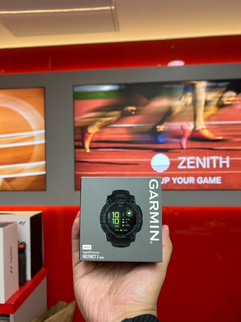 Garmin Instinct 3 45mm AMOLED – Black (Category: Wearables & Smart Watches) located in Mandaluyong City. Submitted by enbl.drrn (Listing ID 1468529369, Image 1). Description: Built for adventure, ready for everyday life. Looking for a rugged smartwatch that keeps up with your lifestyle? The Garmin Instinct 3 combines a durable design with a vibrant AMOLED display, GPS tracking, and health and fitness monitoring. PRICE: Regular: ₱22,990 Cash Price