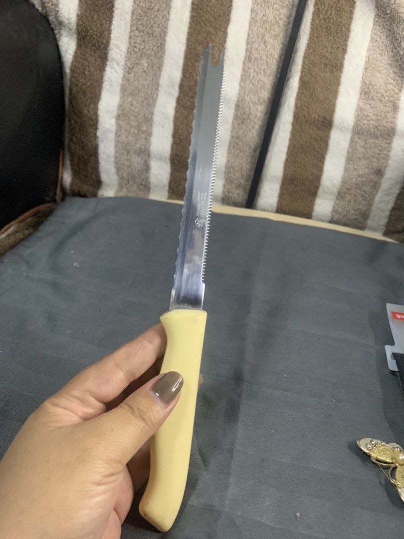 Germany solingen kitchen /seafood knife (Category: Knives & Chopping Boards) located in Cabanatuan. Submitted by mjluxxejapan (Listing ID 1468521474, Image 3). Description: Fixed price aporox 11”. Solid quality. Matibay Makinis pa.. matalas ung mga talim .. details posted .