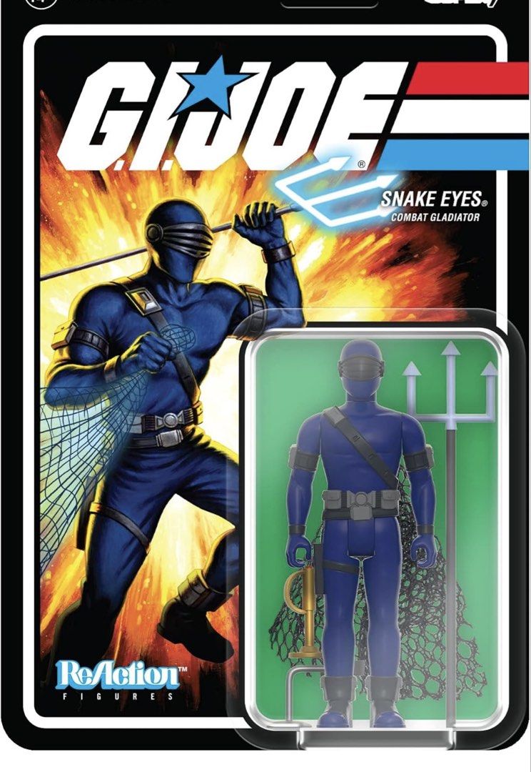 Gi Joe Super 7 Snake Eyes (Category: Action & Battle Toys) located in San Fernando. Submitted by collecatoy (Listing ID 1468600001, Image 1). Description: 3.75”.