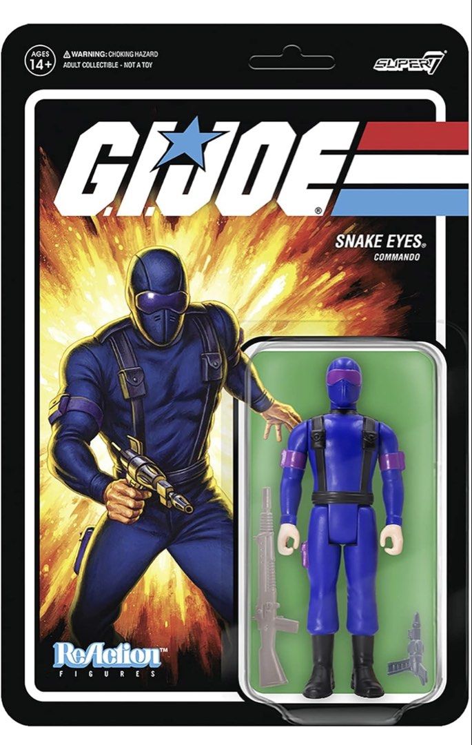Gi Joe Super 7 Snake Eyes (Category: Action & Battle Toys) located in San Fernando. Submitted by collecatoy (Listing ID 1468600271, Image 1). Description: 3.75”.
