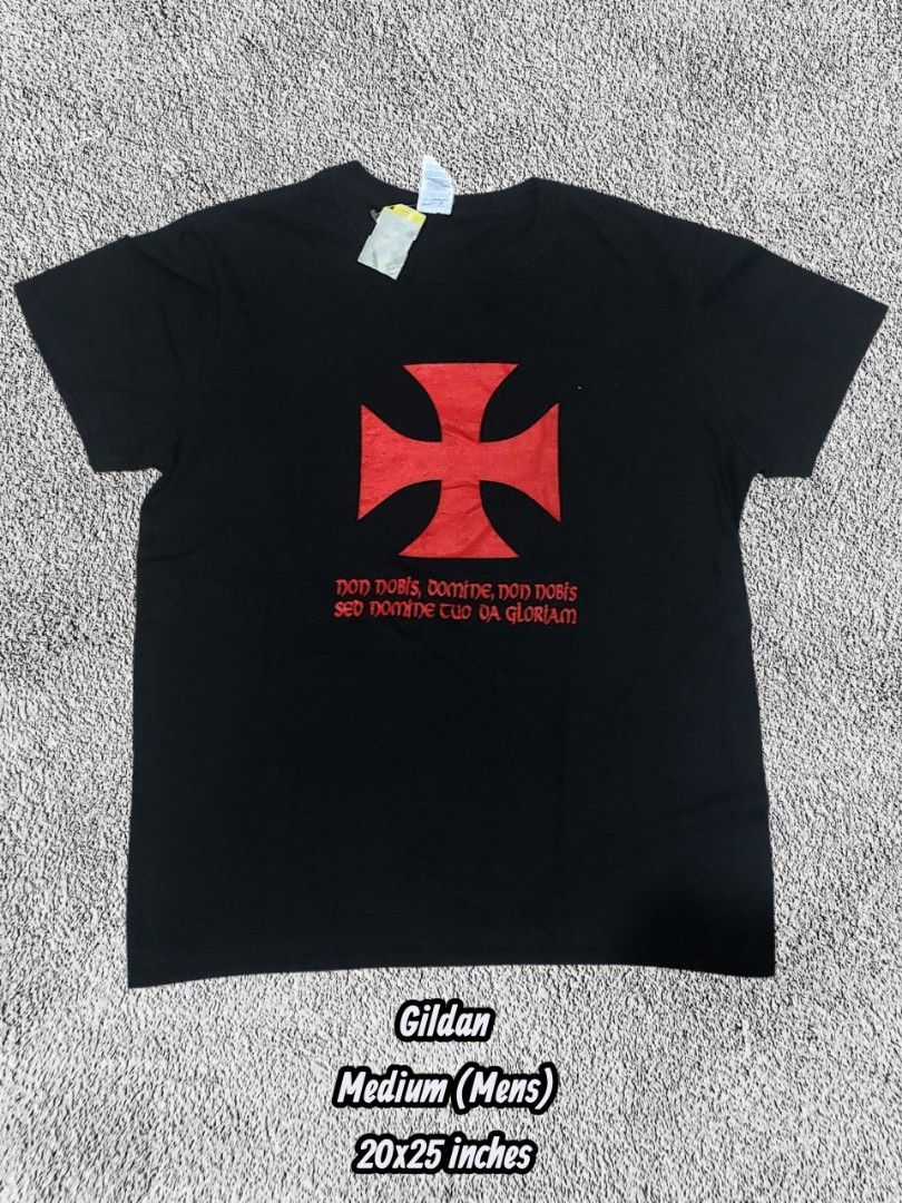 Gildan Templar Cross T-Shirt Medium Mens (Category: Tshirts & Polo Shirts ) located in Cebu City. Submitted by thrifthuntsph (Listing ID 1468685592, Image 1). Description: .