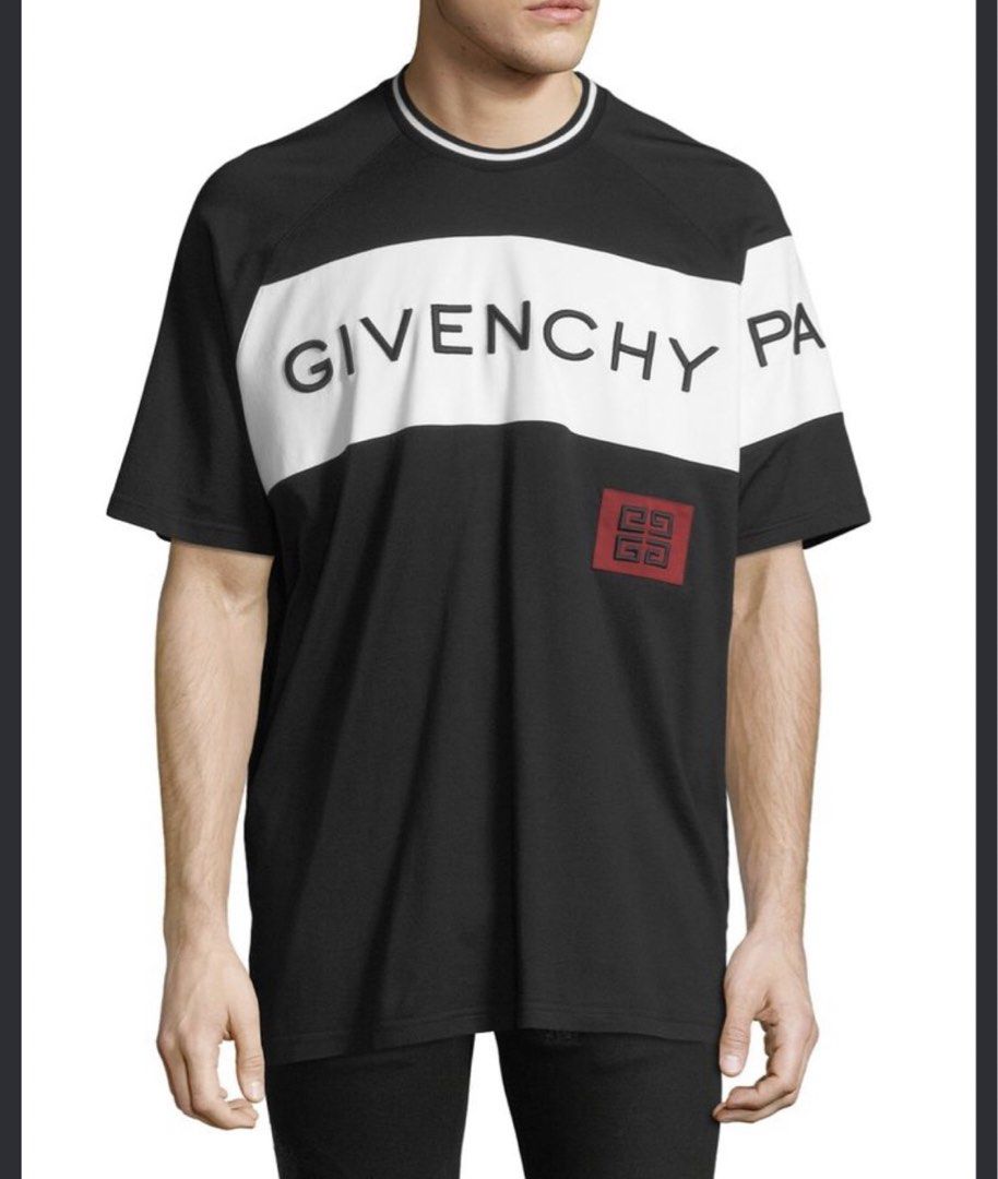 Givenchy Paris Script Shirt (Category: Tshirts & Polo Shirts ) located in Manila. Submitted by raremountain00 (Listing ID 1468686919, Image 2). Description: Excellent condition Medium Fit Issue light washable stain need wash / cut washtag.