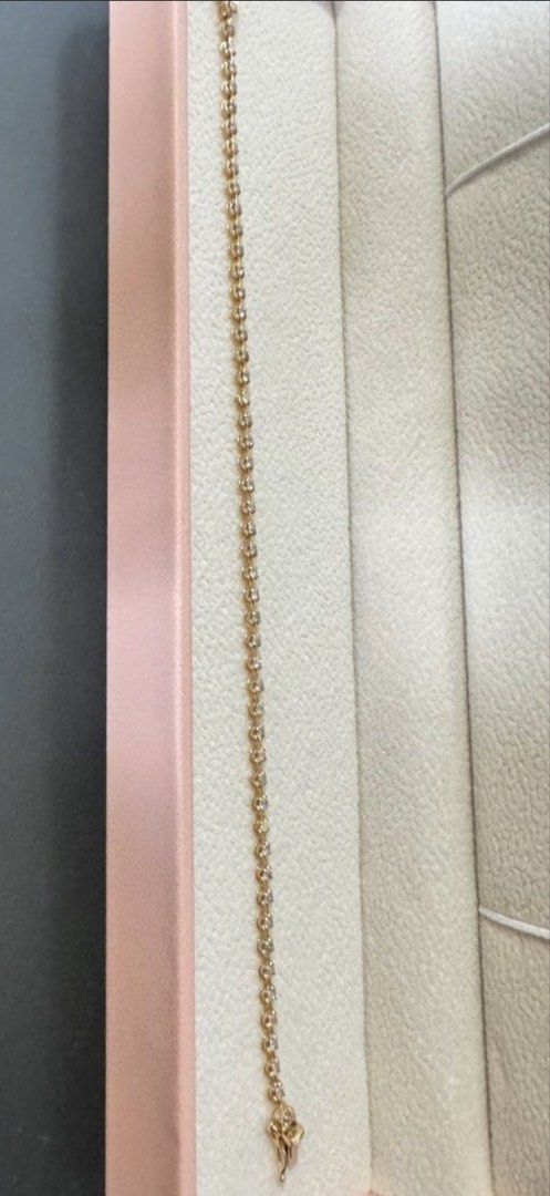 Gold Diamond Tennis Bracelet (Category: Bracelets) located in Mabalacat. Submitted by trinidadja95635 (Listing ID 1468636942, Image 1). Description: - Elegant gold tennis bracelet featuring sparkling round stones - Secure box clasp closure with safety latch for peace of mind - Classic design that catches the light beautifully - Lightly worn a few times and in very good overall condition - Perfect timeless accessory for everyday wear or special oc