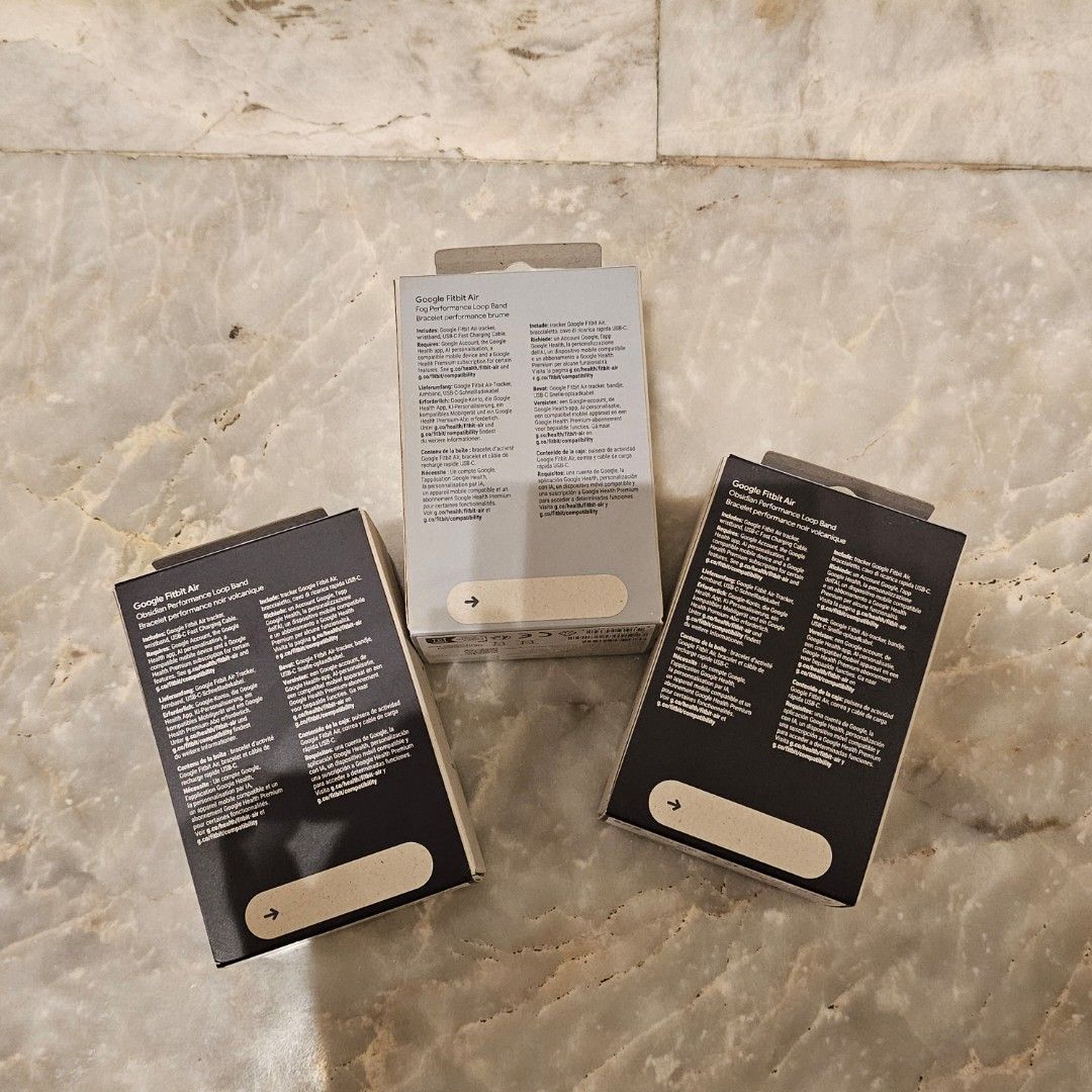 Google Fitbit Air (Category: Wearables & Smart Watches) located in Manila. Submitted by findsbyseelee (Listing ID 1468620077, Image 2). Description: BACK IN STOCK! Google Fitbit Air in Obsidian and Fog Limited stocks only! These are brand new and sealed units Obsidian (Black) - Php 7,900 Fog (Bluish Gray) - Php 8,300 You can check out our FB page SeeLee Finds for proof of transactions :) Location: Tondo, Manila Shipping via Lalamove or J&T.