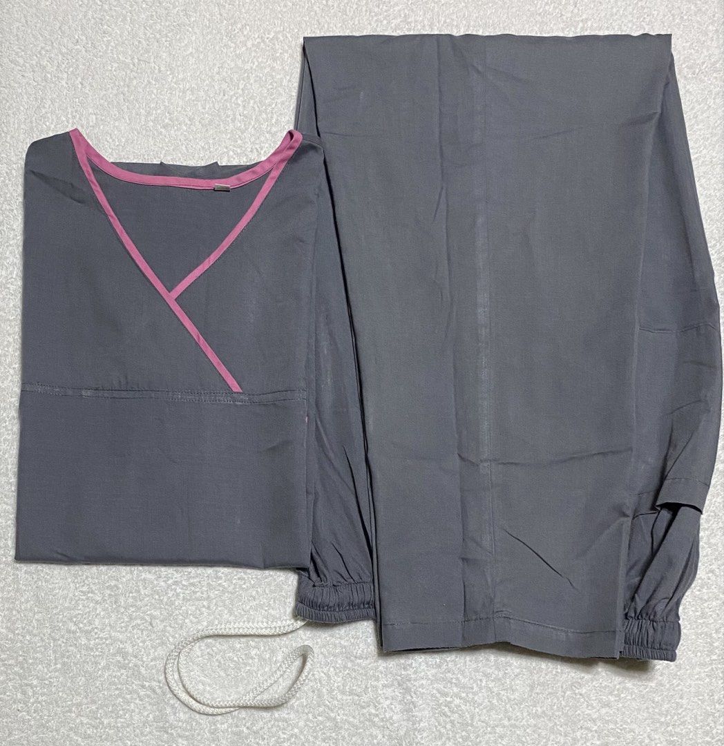 Gray scrubsuit with pink lining (Category: Activewear) located in Morong. Submitted by fcjonline528 (Listing ID 1468622839, Image 2). Description: .