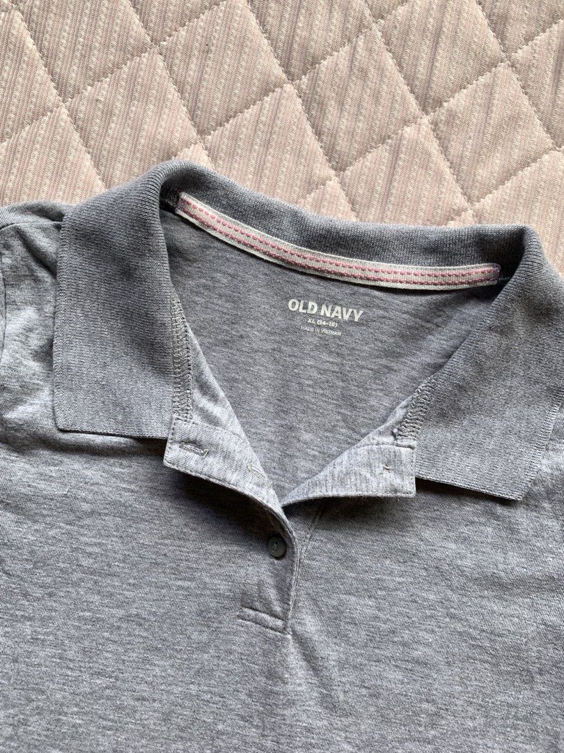 grey old navy polo baby tee (Category: Shirts) located in Imus. Submitted by totorocchin (Listing ID 1468657589, Image 2). Description: XS-S.