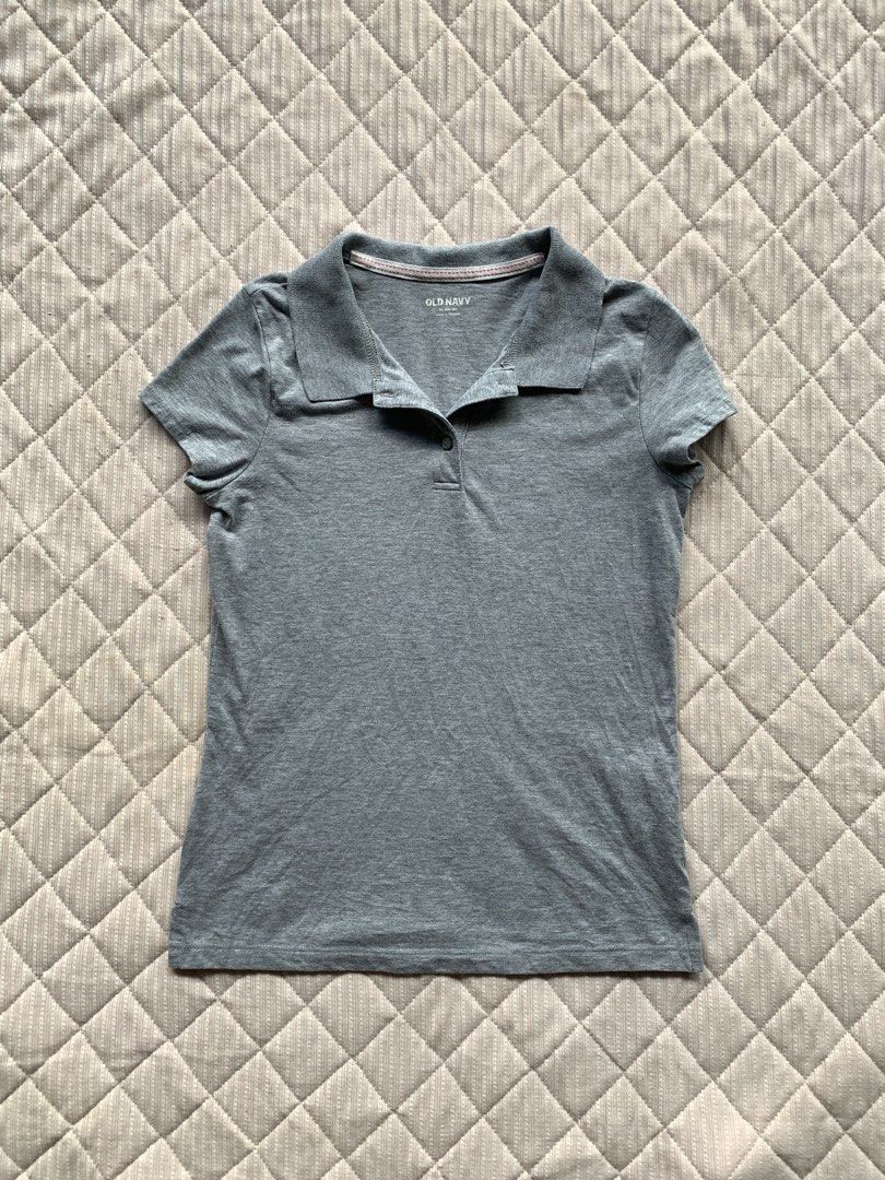 grey old navy polo baby tee (Category: Shirts) located in Imus. Submitted by totorocchin (Listing ID 1468657589, Image 1). Description: XS-S.