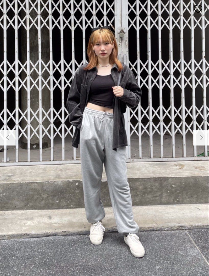 GU Grey Jogger Sweatpants Drawstring Pants Size M (Category: Joggers) located in Cavite. Submitted by yakultjeni85475 (Listing ID 1468685654, Image 1). Description: - Brand: GU - Size: M - Color: Light Grey - Material: Soft cotton blend - Features: Elastic waistband with drawstring, two side pockets, and fitted ankle cuffs - Condition: Brand new with tag attached - Style: Minimalist and comfortable for daily lounging or running errands.