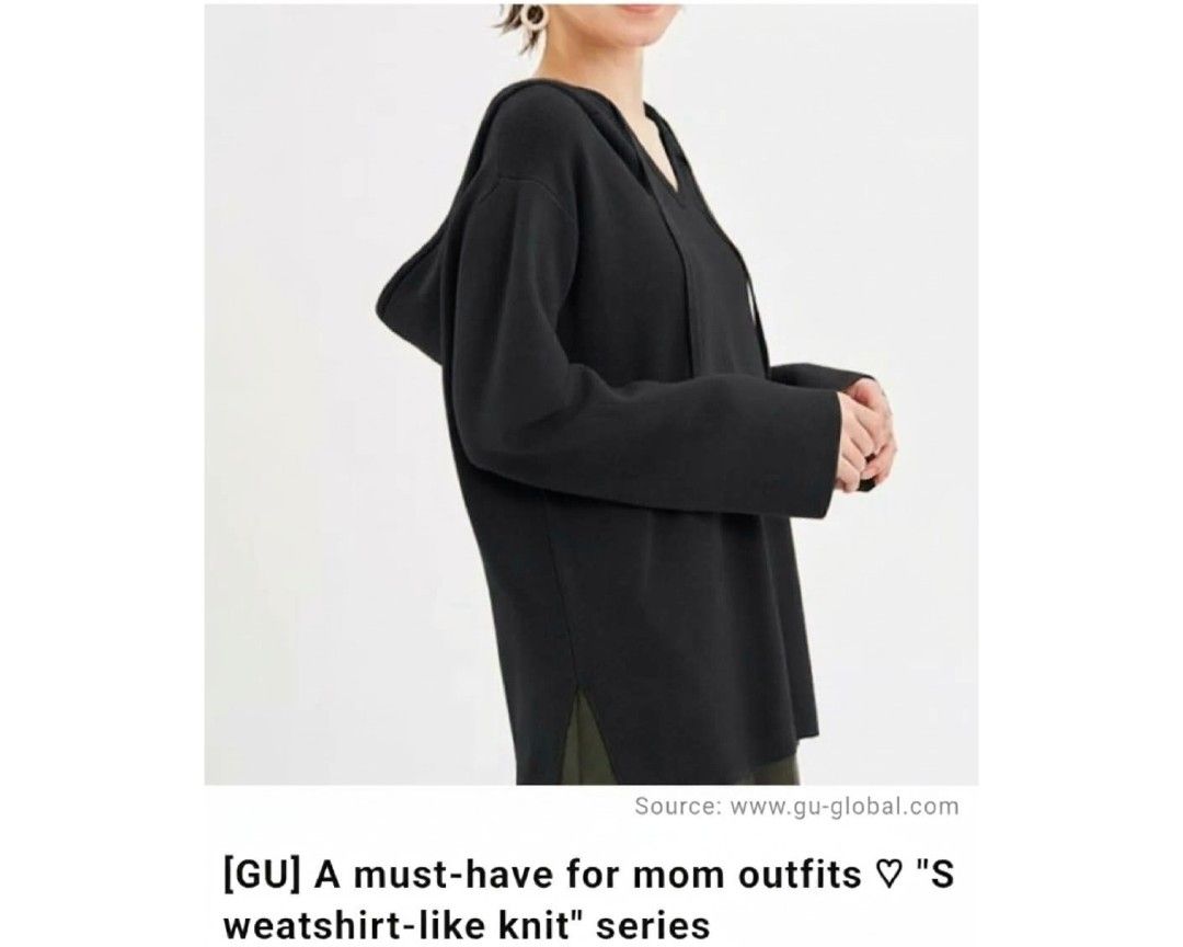 GU Oversized Pullover Hoodie Knit Sweatshirt - Medium #1856 (Category: Coats, Jackets and Outerwear) located in Santa Cruz. Submitted by gie_thrift_shop (Listing ID 1468639500, Image 1). Description: GU Oversized Pullover Hoodie Knit Sweatshirt Elevate your everyday wardrobe with this cozy and stylish GU oversized pullover hoodie. Crafted from a super-soft knit blend, this versatile piece offers a relaxed, effortless fit—perfect for casual layeri