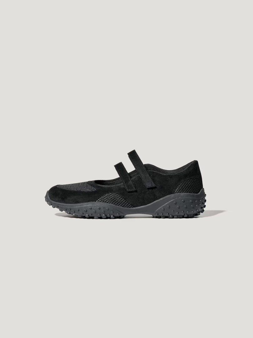 GU x Rokh Double Strap Ballet Sneakers (Category: Sneakers) located in Quezon City. Submitted by dinesaur (Listing ID 1468603657, Image 1). Description: Brand new from japan Size M 23.5cm.