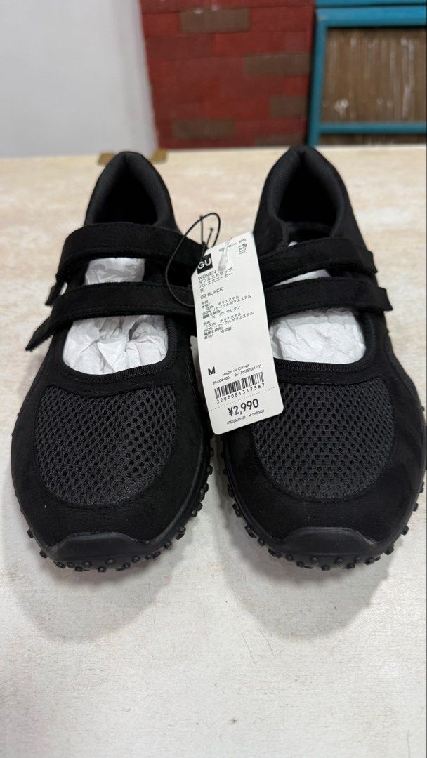 GU x Rokh Double Strap Ballet Sneakers (Category: Sneakers) located in Quezon City. Submitted by dinesaur (Listing ID 1468603657, Image 2). Description: Brand new from japan Size M 23.5cm.