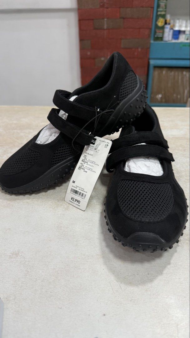 GU x Rokh Double Strap Ballet Sneakers (Category: Sneakers) located in Quezon City. Submitted by dinesaur (Listing ID 1468603657, Image 3). Description: Brand new from japan Size M 23.5cm.
