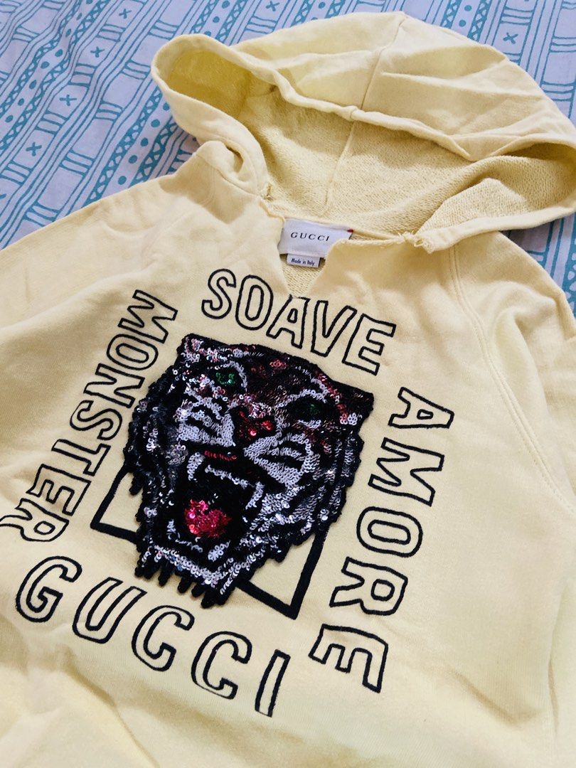 Gucci Tiger Hoodie (Category: Babies & Kids Fashion) located in Bacoor. Submitted by mama_stash (Listing ID 1468528707, Image 2). Description: .