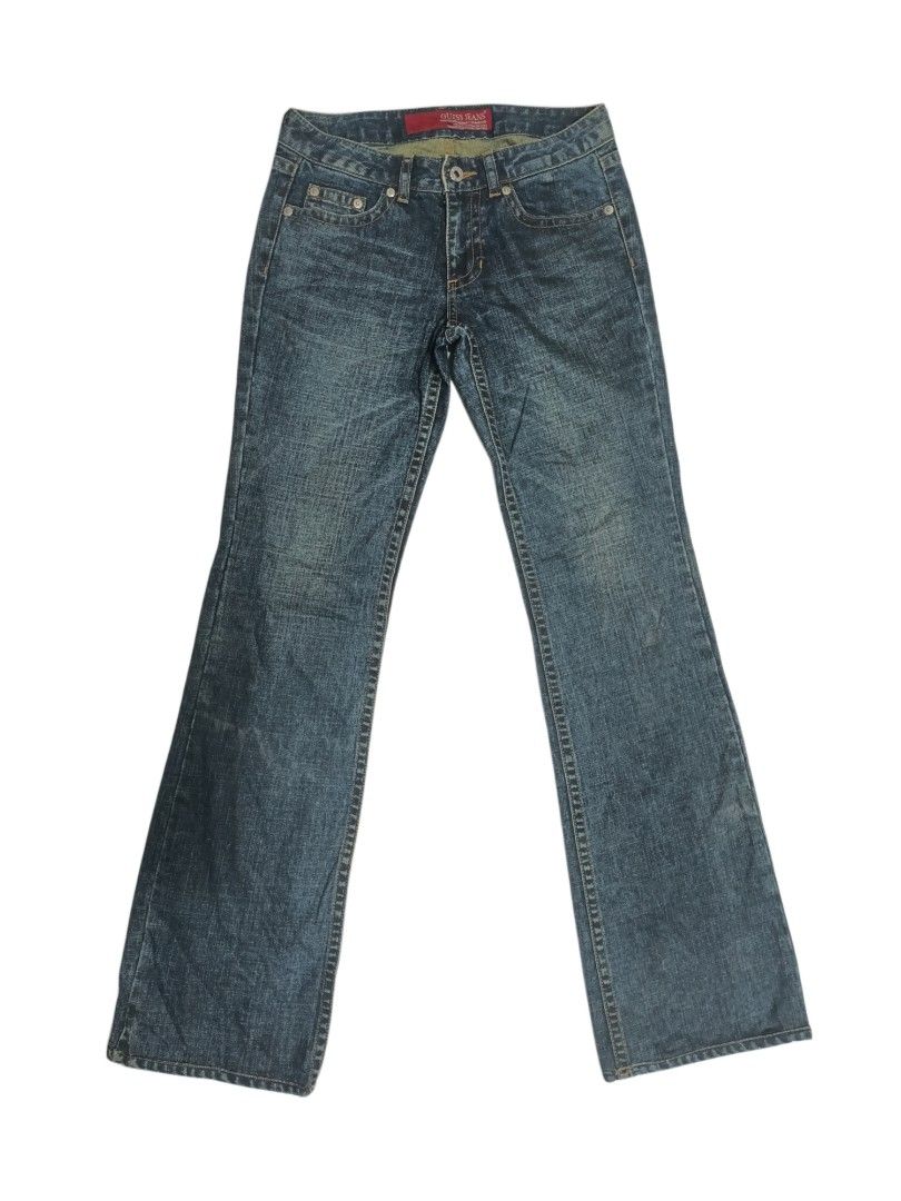 Guess Women's Jeans (Category: Jeans) located in Bislig. Submitted by vanityarchives (Listing ID 1468604219, Image 1). Description: low waist guess jeans! very y2k! cute in actual just pair with other y2k tops size 22-24 low waist.