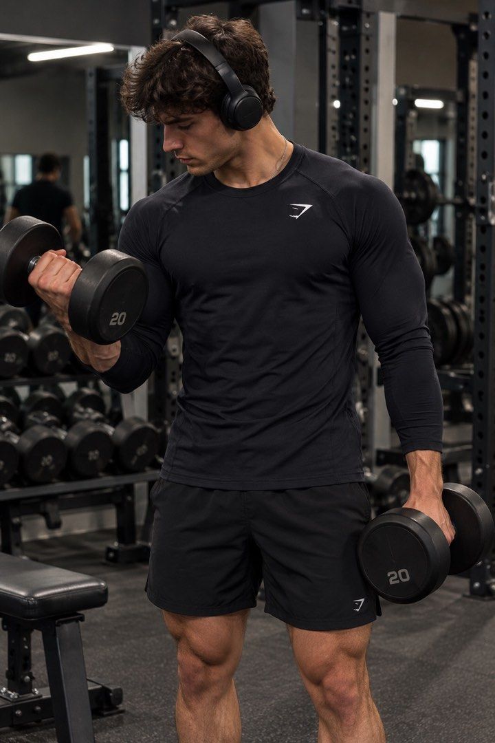 GYMSHARK REACT LONG SLEEVE (Category: Tshirts & Polo Shirts ) located in Cabuyao City. Submitted by pormanation-thrift-store (Listing ID 1468608583, Image 2). Description: GYMSHARK REACT LONG SLEEVE Condition: LIKE NEW Color rate: 10/10 (PWEDE SA MASELAN) Size: MEDIUM Dimes: 18”Wx28”L Issue: NONE‼️ Price: 1000.