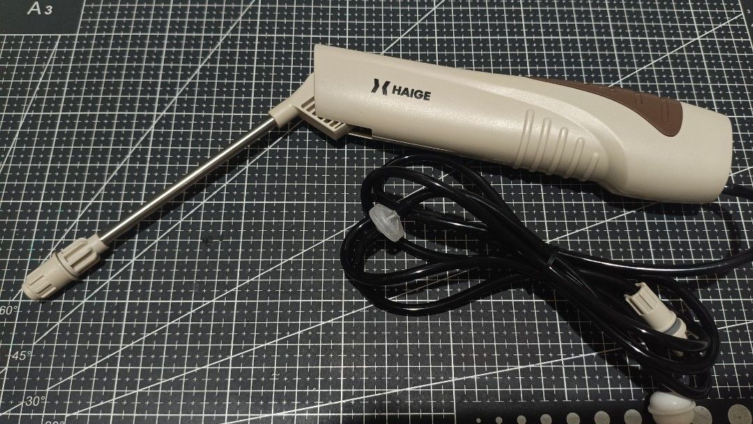 Haige Electric Sprayer (Category: Hose and Watering Devices) located in Manila. Submitted by ken.zie (Listing ID 1468693054, Image 2). Description: Selling Haige electric sprayer for 150! In good working condition Made in Japan 2000mah battery USB C for charging Adjustable nozzle For watering plants or light cleaning Payment can be made via GCash, Maya or Bank Transfer. Shipping is possible via Lalamove, Grab or Angkas within MM. J&T if outside M
