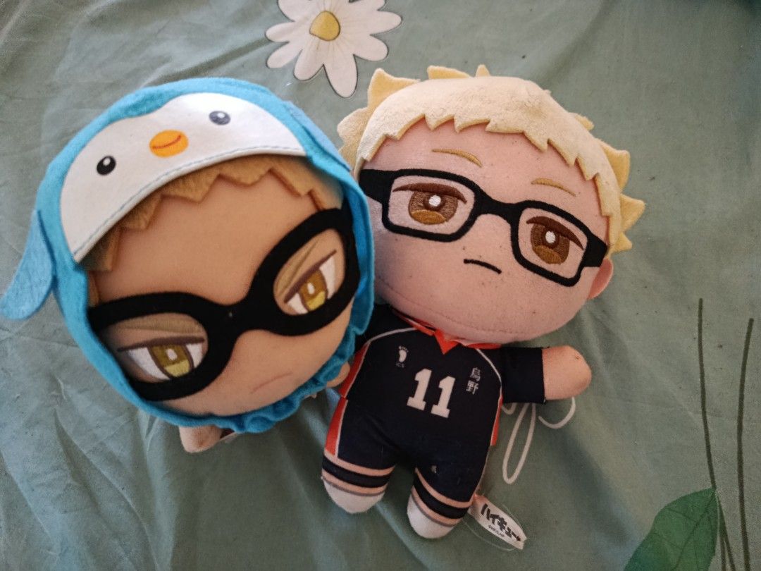 Haikyuu Tsukishima Kei Plush Toy Set (Category: Plushies & Soft Toys) located in Davao. Submitted by aegyochan (Listing ID 1468504367, Image 1). Description: set only mod: jnt mop gcash can offer free sf.