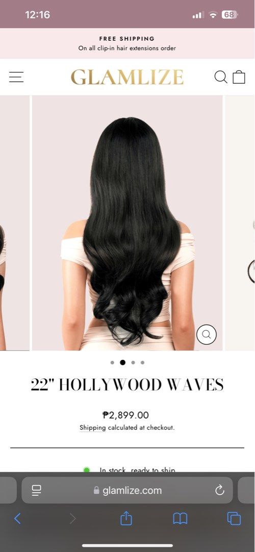 Hair Extension (Category: Hair Accessories) located in Cavite. Submitted by giebstmnt (Listing ID 1468517467, Image 3). Description: GLAMLIZE HAIR EXTENSION (22”) Shade: Natural Black Length: 22 inches Condition: 10/10 Bought for: ₱2,899 Note: Hair comb not included Selling Price: ₱2,500 (negotiable) RFS: Decluttering / Extra item Selling my GLAMLIZE Hair Extension 22” for a lower price! I just used it once for an event, so it’s basically good as