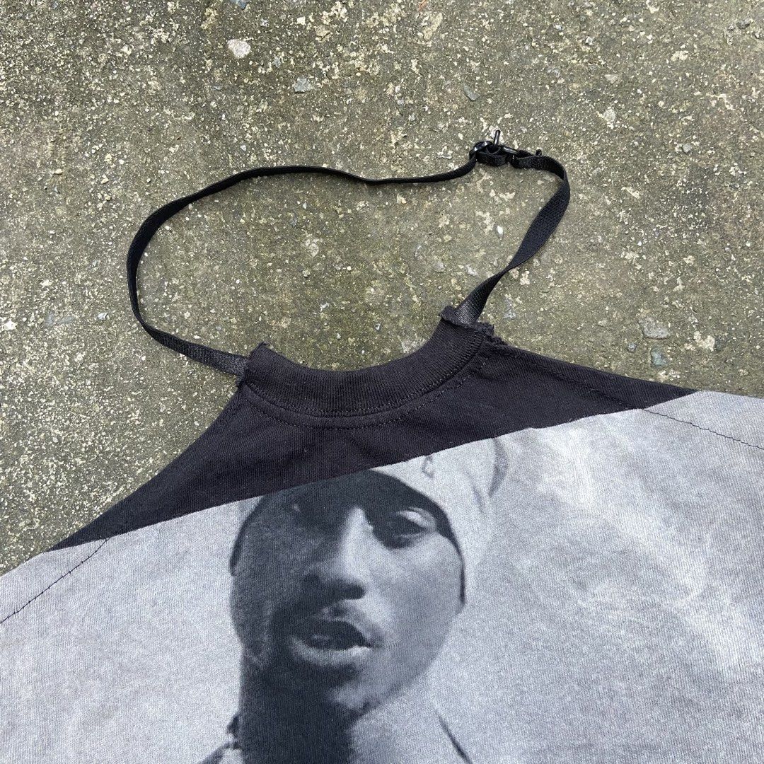Halter-Top Tupac Middle Finger (Category: Others Tops) located in Angeles City. Submitted by eriellynnthrifts (Listing ID 1468626716, Image 2). Description: 15x23 Good Condition. See photo for details 240 Angeles City Pampanga.