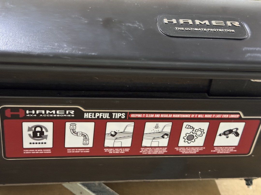 Hamer auto roller lid for hilux conquest (Category: Other Automotive Parts and Accessories) located in Tanjay. Submitted by reefman2626 (Listing ID 1468692928, Image 3). Description: Hamer auto roller lid for hikux conquest 2 months used only .