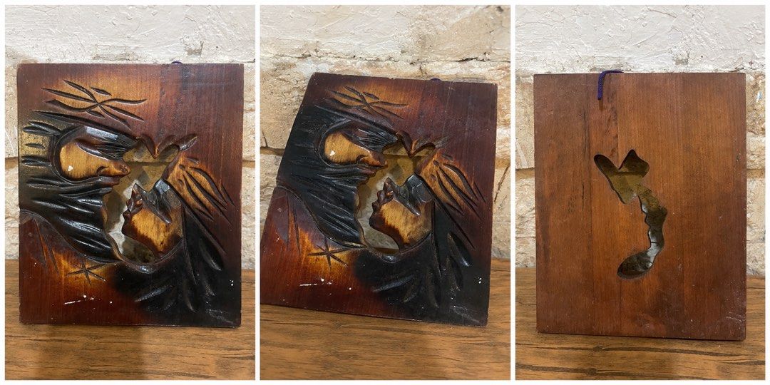 hand-carved wooden wall hanging (Category: Other Home Decor) located in San Fernando. Submitted by japansurpluselyu (Listing ID 1468538066, Image 1). Description: .