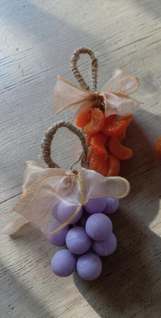 Hanging Fruit Cluster Soap (Category: Bath) located in Caloocan City. Submitted by botanicahaven (Listing ID 1468599871, Image 2). Description: Sweet, Sunny & Handmade! Bring a burst of sunshine to your special occasions with our adorable Orange Shaped Soaps and Grape Shaped Soap. Each handmade soap is beautifully crafted to look like a fresh, juicy orange and sweet grapes finished with a charming ribbon for an extra special touch. Every order co