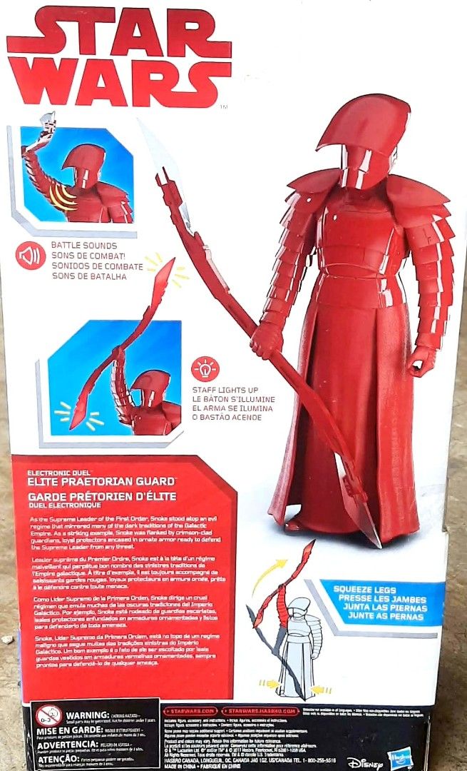 Hasbro Star Wars 12" Action Figures (Category: Action & Battle Toys) located in Liloan. Submitted by angelyneroberts_171329 (Listing ID 1468549433, Image 2). Description: FOR SALE Hasbro Star Wars 12" Action Figures DESCRIPTION : - 2017 Star Wars: The Last Jedi Electronic Duel Elite Praetorian Guard 12-inch action figure. - 2017 Star Wars: Rogue One Electronic Duel Imperial Death Trooper 12-inch action figure. - 2015 Star Wars Rebels Hero Series 