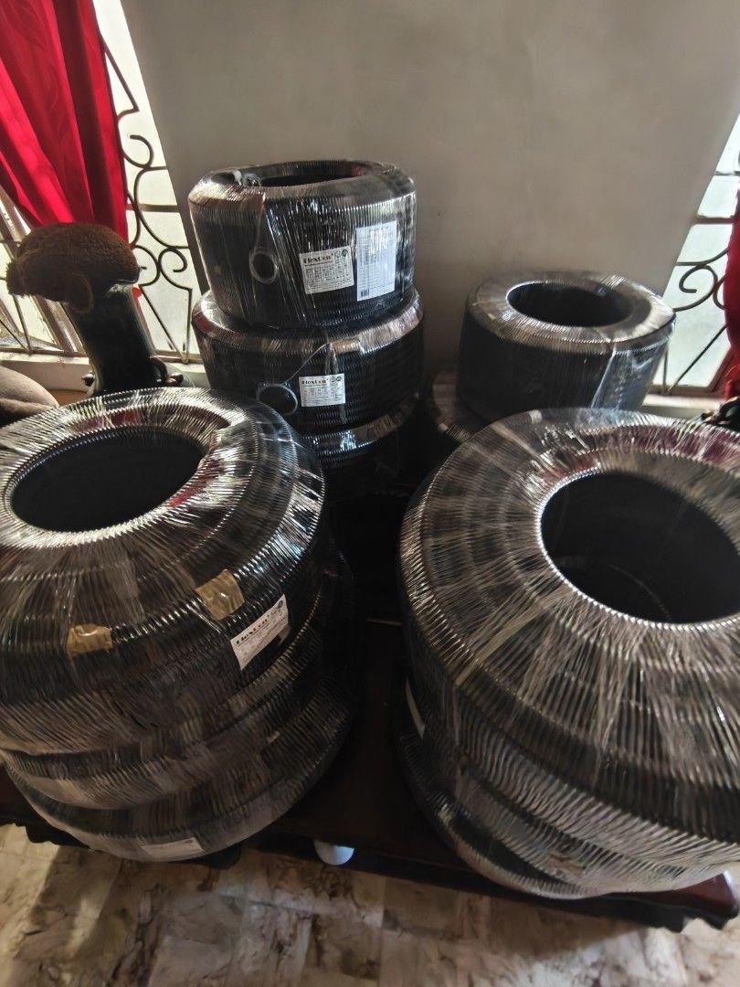 HDPE CONDUITS (Category: Construction & Building Materials) located in Caloocan City. Submitted by zeckmfc (Listing ID 1468651562, Image 2). Description: 𝗦𝗧𝗢𝗣 𝗢𝗩𝗘𝗥𝗣𝗔𝗬𝗜𝗡𝗚 𝗙𝗢𝗥 𝗛𝗗𝗣𝗘 𝗖𝗢𝗡𝗗𝗨𝗜𝗧𝗦! Looking for high-quality HDPE Spiral Conduits for your solar, electrical, or underground cabling projects? Choose FLEXCON – built to withstand the toughest conditions while giving you the best value for your investment! ✅ UV Resista