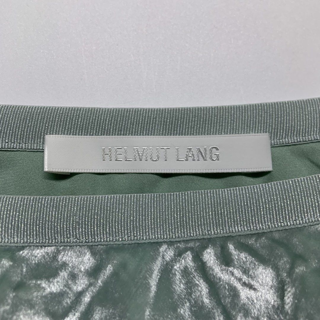 Helmut Lang - Velvet mid-length skirt (Category: Skirts) located in Manila. Submitted by shottas_21 (Listing ID 1468520243, Image 2). Description: Helmut Lang - Velvet mid-length skirt SIZE - Xsmall CONDITION - 9/10 Made in China WAIST - 28 to 30 LENGTH - 25.5”.
