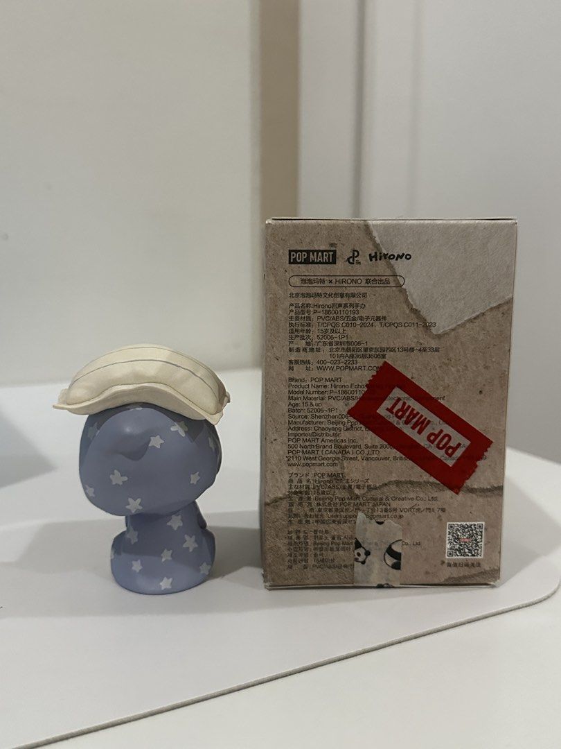 Hirono Echo Series - Staying Up (Category: Designer & Blind Box Toys) located in Quezon City. Submitted by toti_angels (Listing ID 1468629288, Image 2). Description: Unsealed, mint condition Comes with box, foil and card Pm for more pics 📍katipunan qc.