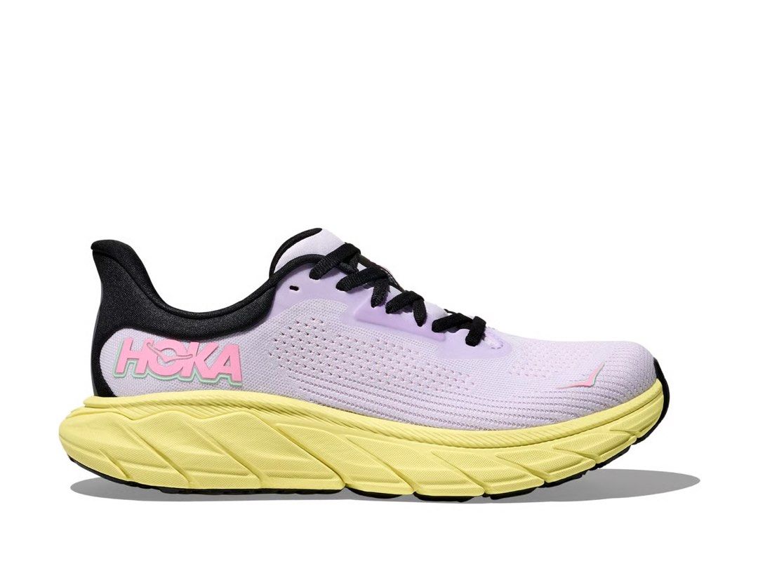 HOKA Arahi 7 Starlight Glow with box and receipt (Category: Sneakers) located in Quezon City. Submitted by dropdeadprices (Listing ID 1468588607, Image 2). Description: - Brand: HOKA - Model: Arahi 7 Women's Running Shoes - Size: 7.5B - Condition: Worn a few times, minor dirt marks on uppers, soles still have plenty of grip, very comfortable for walking and running - Features: Super comfortable stability shoes - Inclusion: Original blue shoebox a