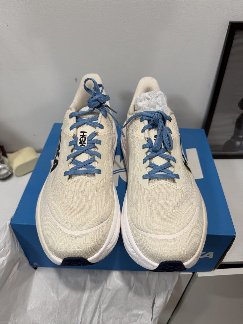 Hoka Skyflow Birch/Alabaster (Category: Casual Shoes) located in Pasig City. Submitted by thewatchkidph (Listing ID 1468621702, Image 2). Description: For sale! Hoka Skyflow Birch/Alabaster Brandnew condition! Fitted only! Size US 10D 4.3k Kapitolyo Pasig / Uptown BGC.
