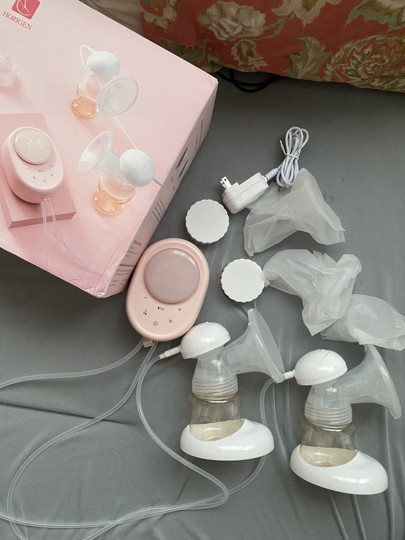 Horigen Wondermore Breast Pump (Category: Breastfeeding & Bottle Feeding) located in Tarlac. Submitted by cosmicearth_6682a2 (Listing ID 1468663812, Image 1). Description: Horigen Wondermore Breast Pump — Motor for only 2 weeks, Flanges included on the box are all brand new and never been used — Complete Inclusions ‼️ with Free extra 3 pairs of 17mm flange (can be sold by pair, just pm) ‼️ with Free Breast Pump Crochet Case for Horigen Wondermore